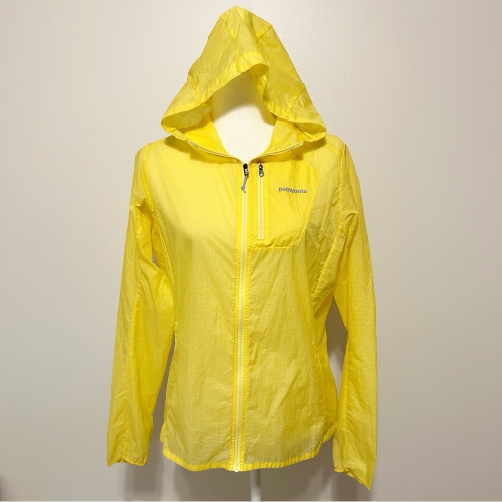 Patagonia Houdini Yellow Ultra Lightweight Windbreaker Jacket Women's Medium